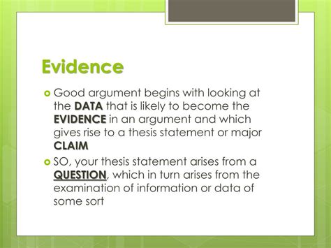 Definition and Examples of Evidence in Argument .
